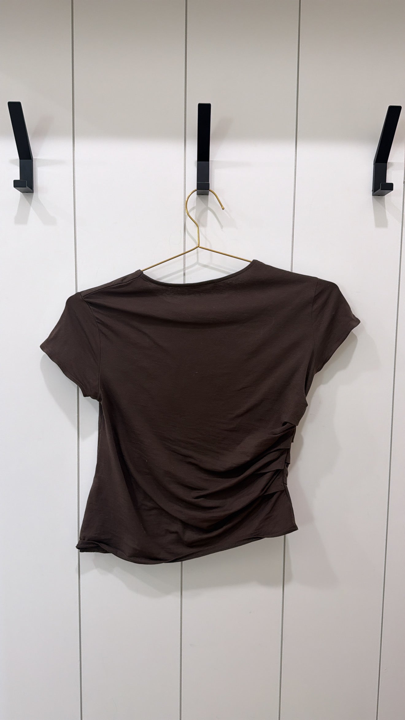 ZARA BLACK TAG BROWN TOP SIZE M