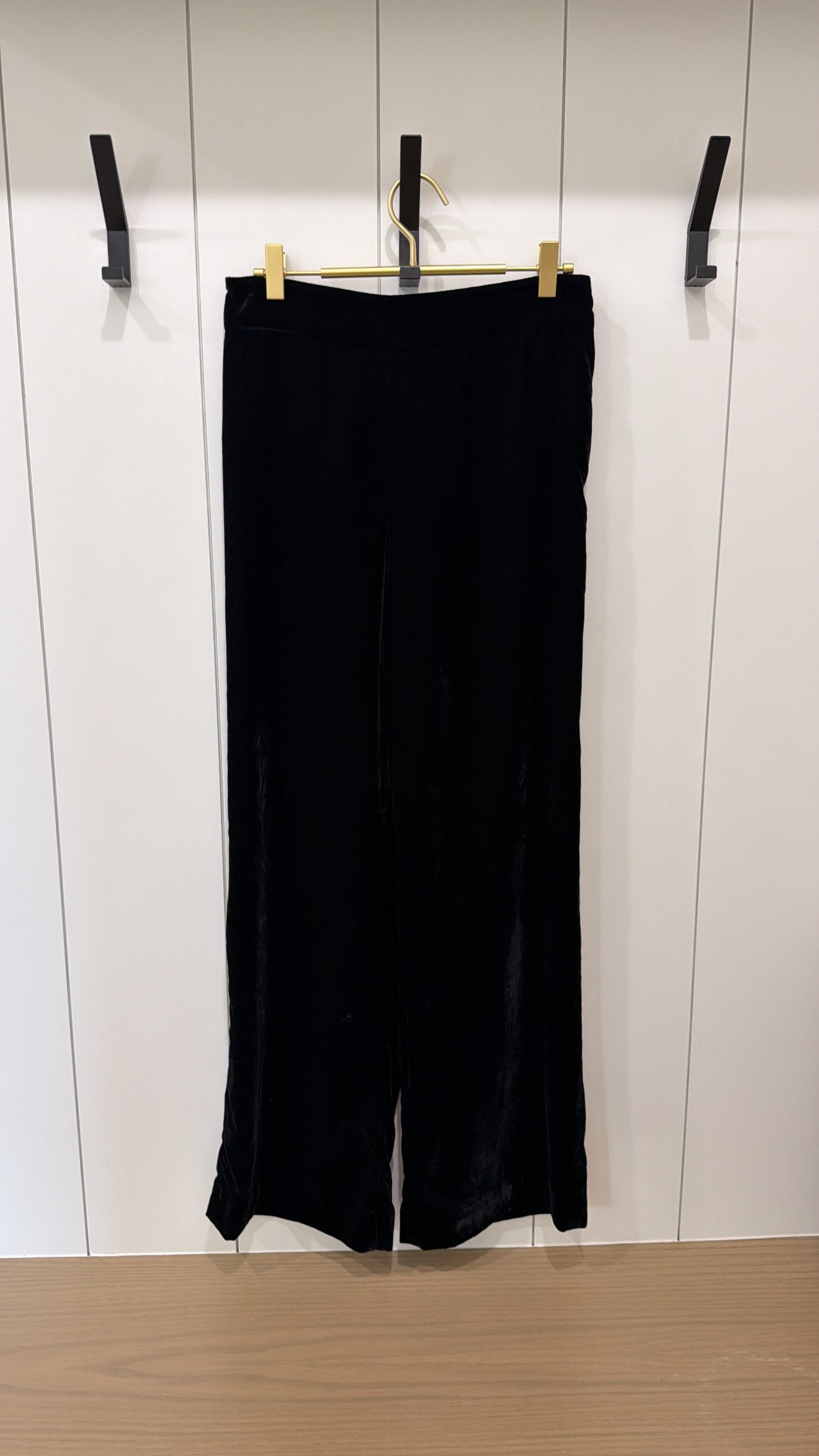 ZARA VELVET SIDE ZIP PANTS Size S