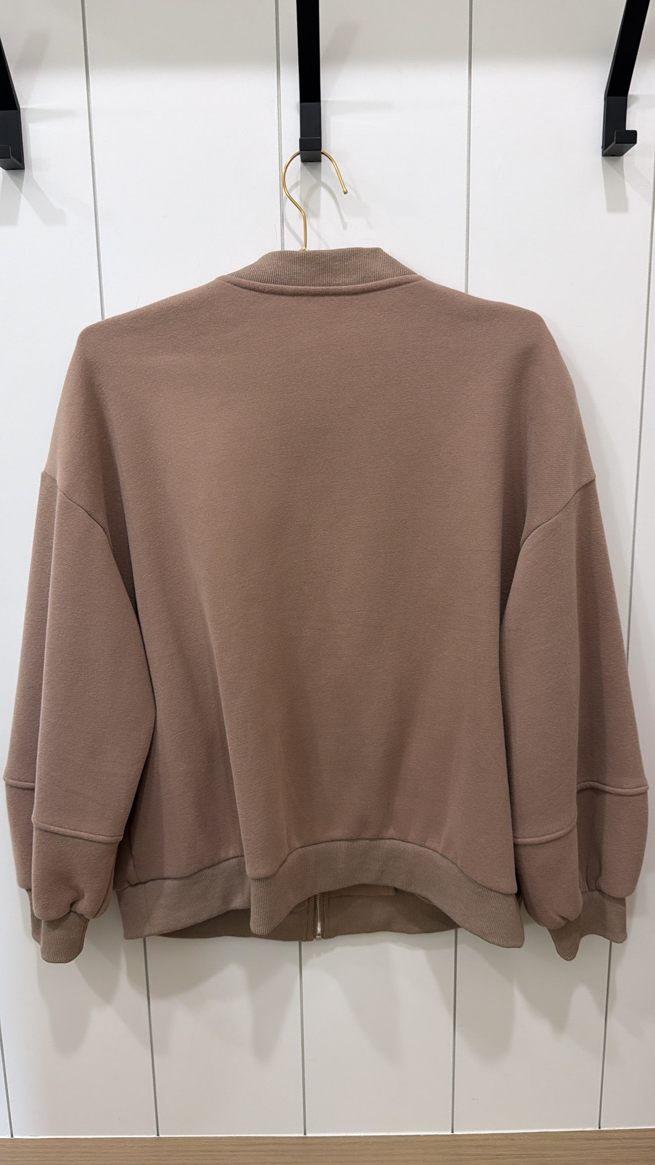 KIRUNDO ZIP-UP SWEATSHIRT KHAKI JACKET SIZE L