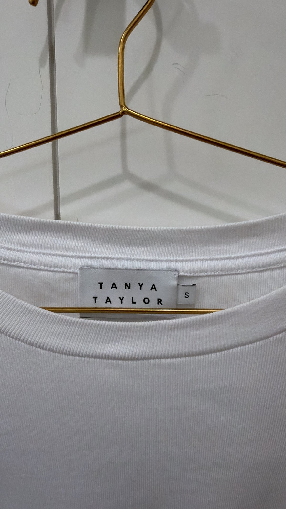 TANYA TAYLOR LONG SLEEVE ELEVATED BASIC SIZE SMALL