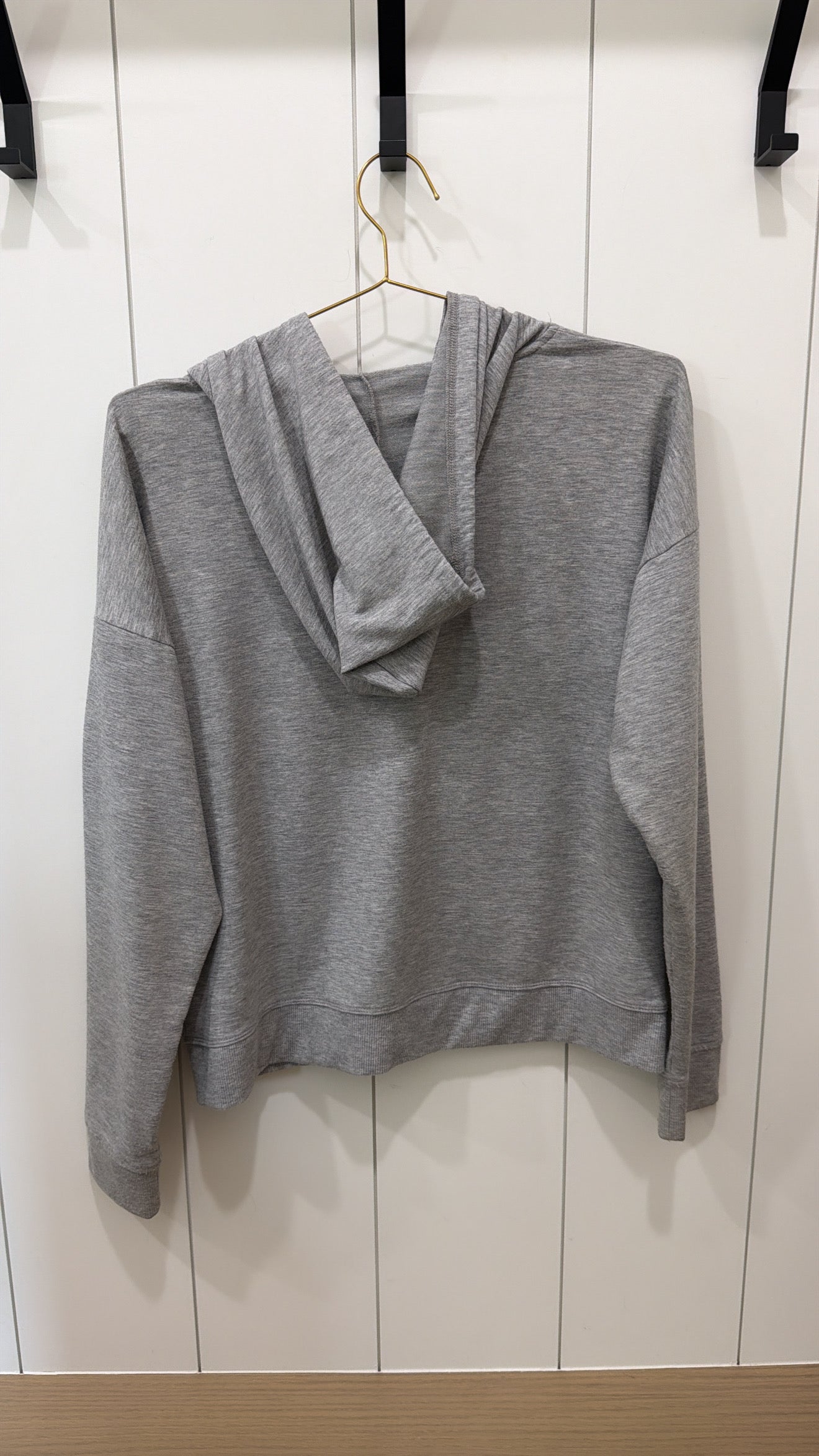 BALANCE COLLECTION THIN ZIP-UP HOODIE GRAY JACKET