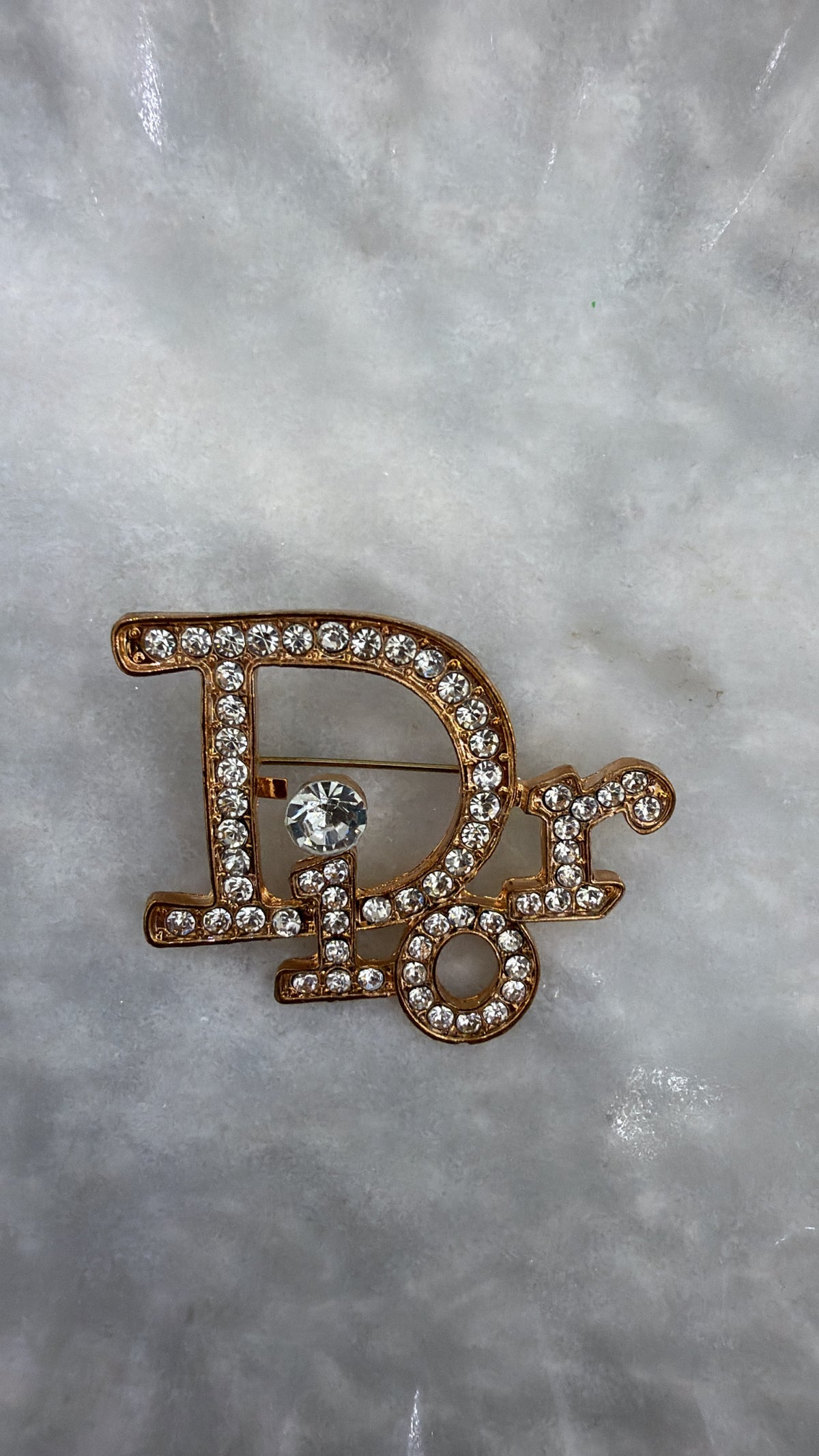 LUXURY INSPIRED PIN-ON ROSE GOLD BROOCH #30