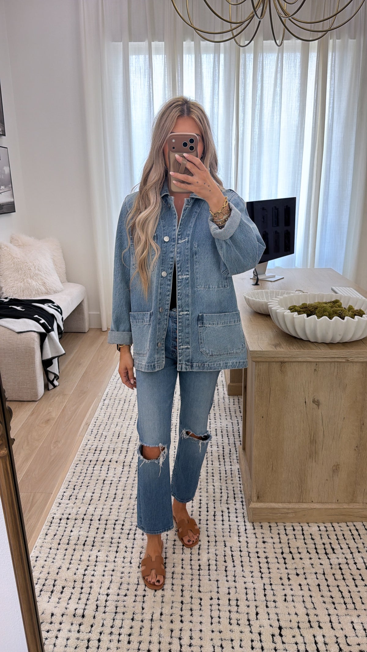 QUINCE DENIM JACKET SIZE MEDIUM