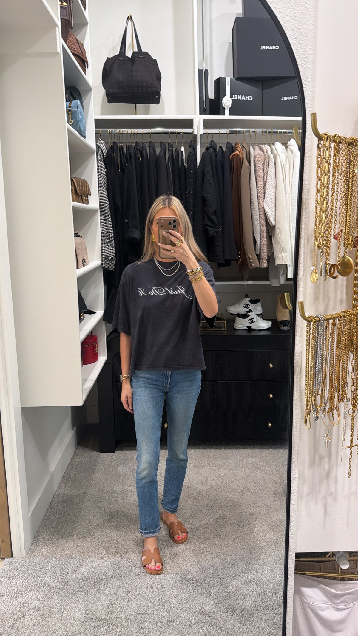 NIKE EMBROIDERED LOOSE FIT T-SHIRT NAVY SIZE M