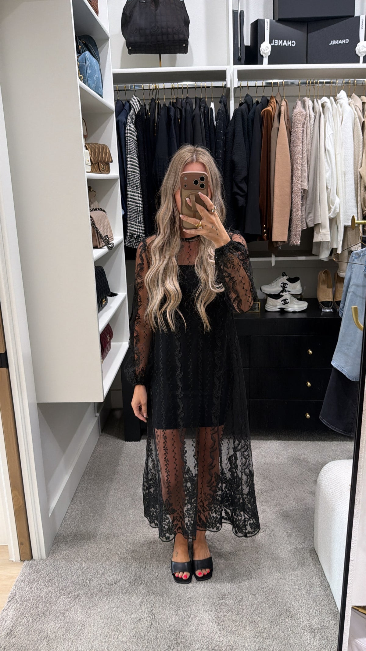 ZARA BLACK SEE THROUGH DRESS SIZE XS