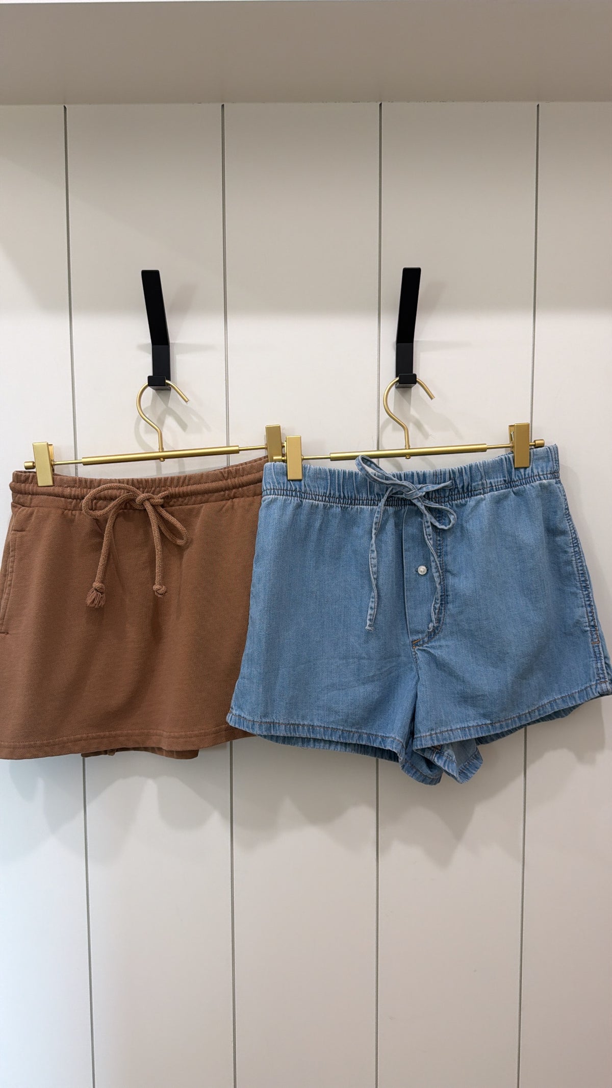 ZARA CARAMEL SKIRT AND ZARA DENIM SHORTS