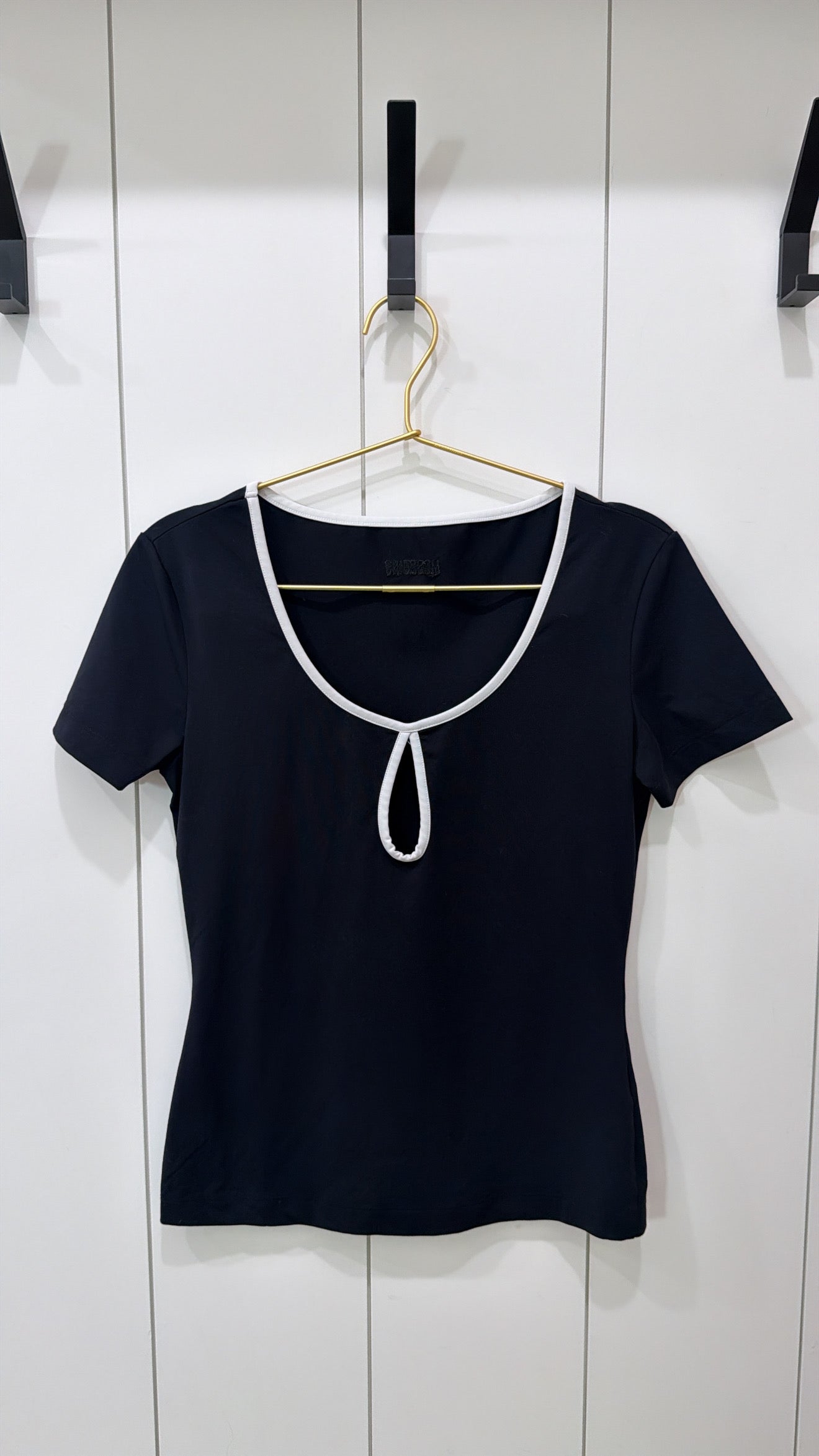 Moschino Small Black & White Short Sleeve Top