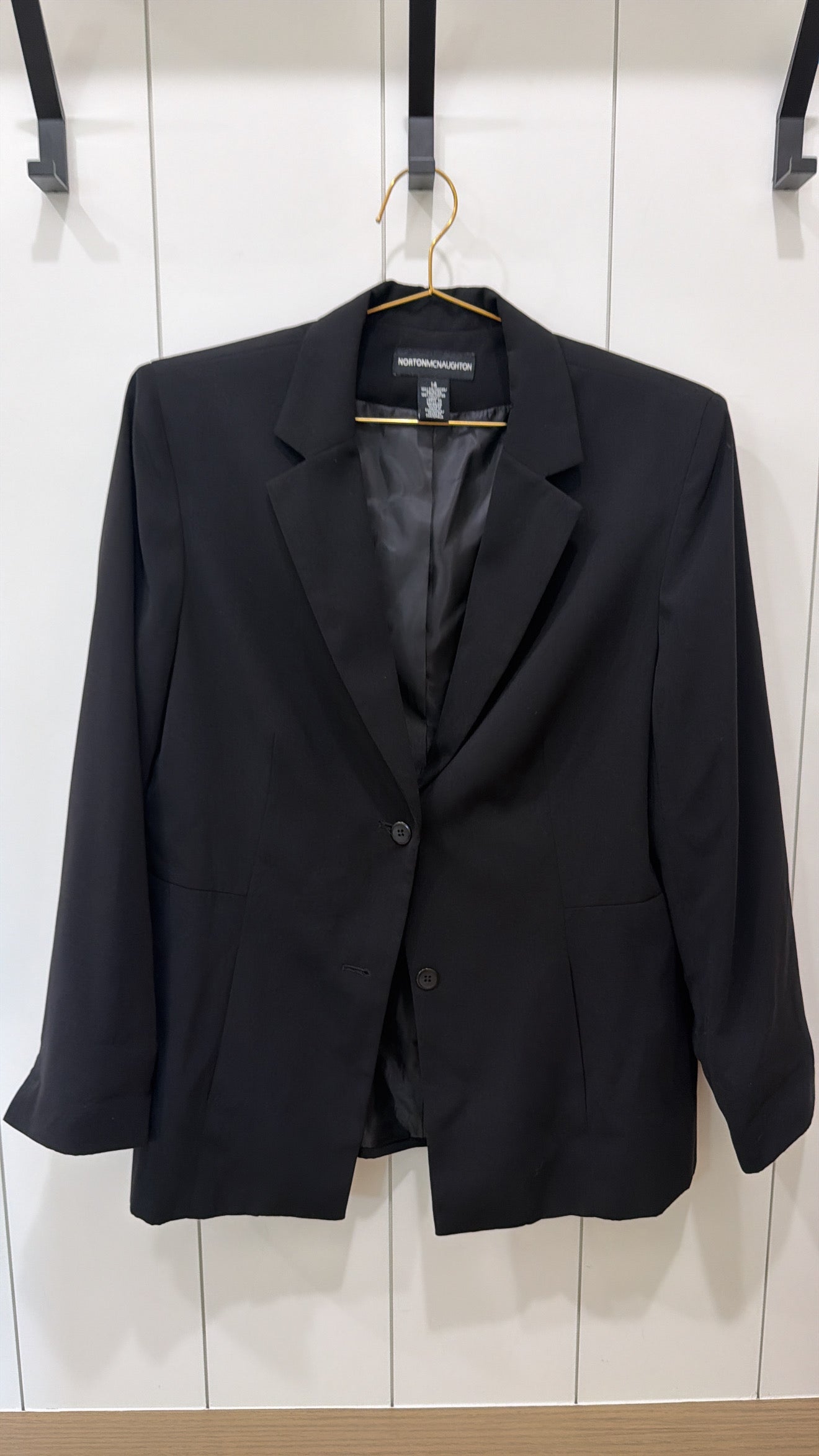 Norton McNaughton Black Women's Blazer Size 14