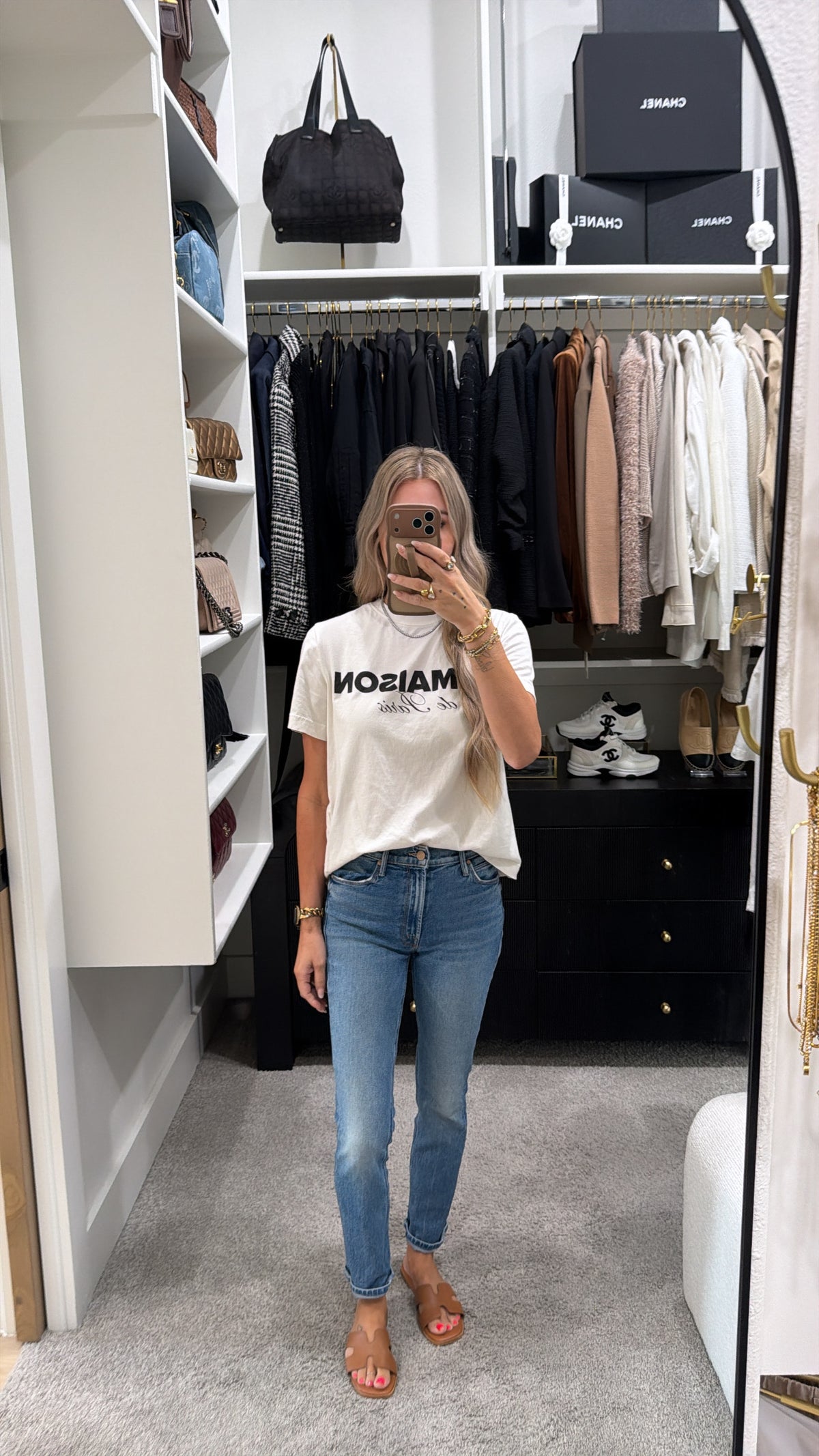 TWO H&M BLACK AND WHITE T-SHIRTS