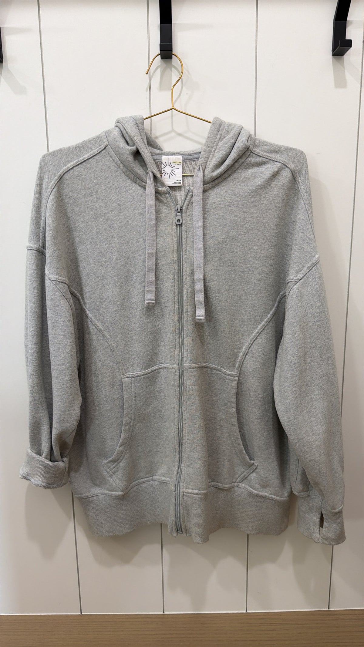 OFFLINE BY AERIE ZIP-UP HOODIE JACKET SIZE M