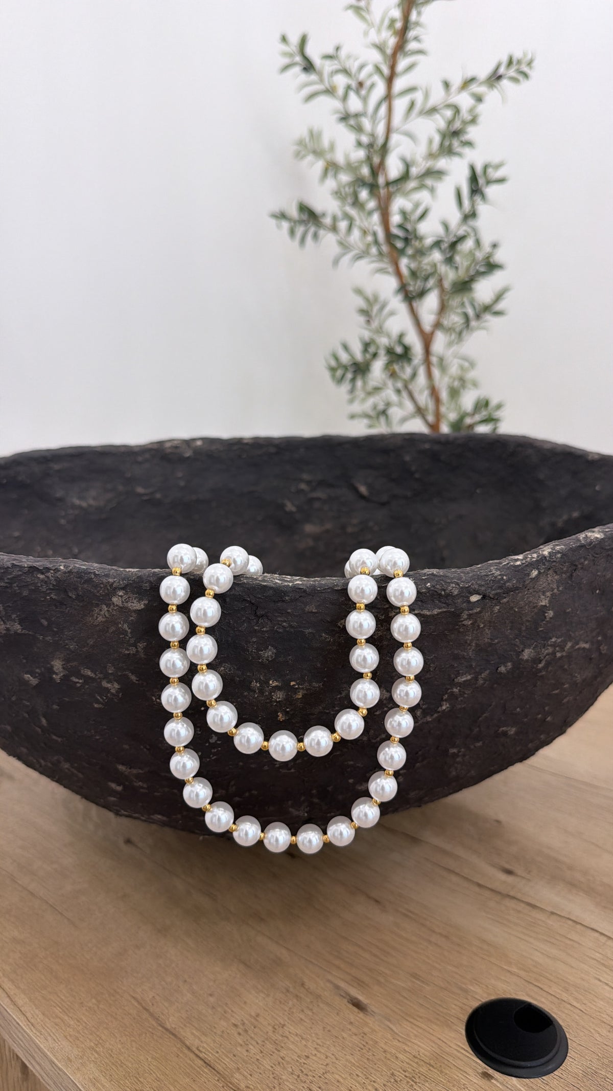 WRAP AROUND PEARL HEART NECKLACE