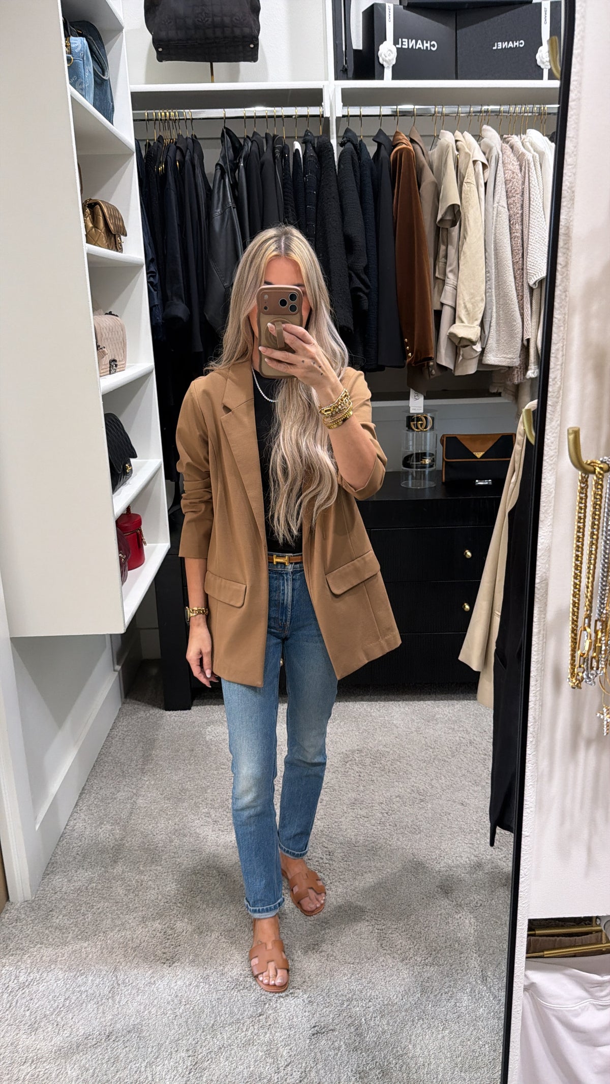 LIVERPOOL LOS ANGELES LIGHT BROWN WOMEN'S BLAZER