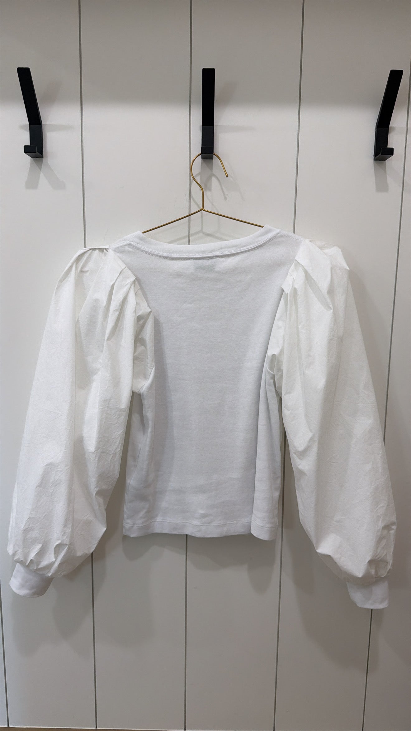 TANYA TAYLOR LONG SLEEVE ELEVATED BASIC SIZE SMALL