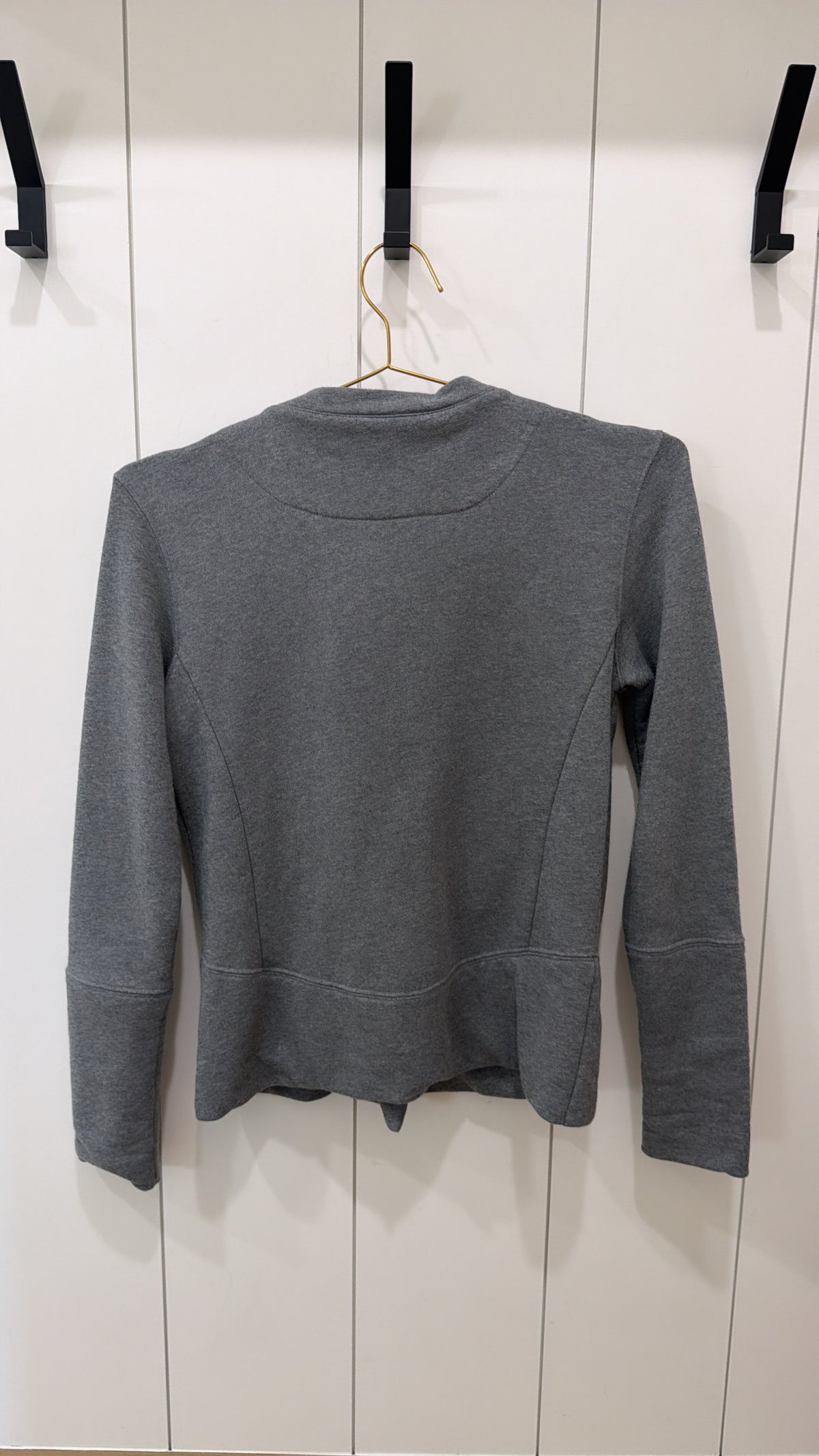 BARBOUR INT'L ZIP UP TOP DARK GREY