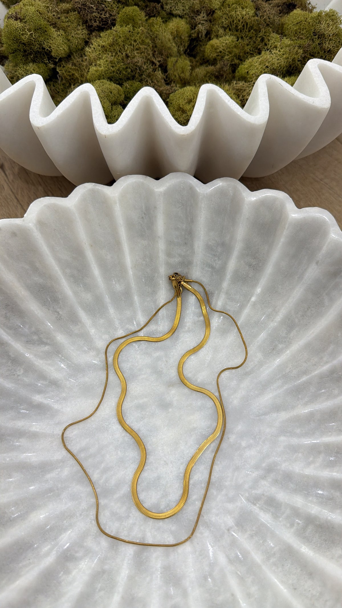 HERRINGBONE LAYERED NECKLACE