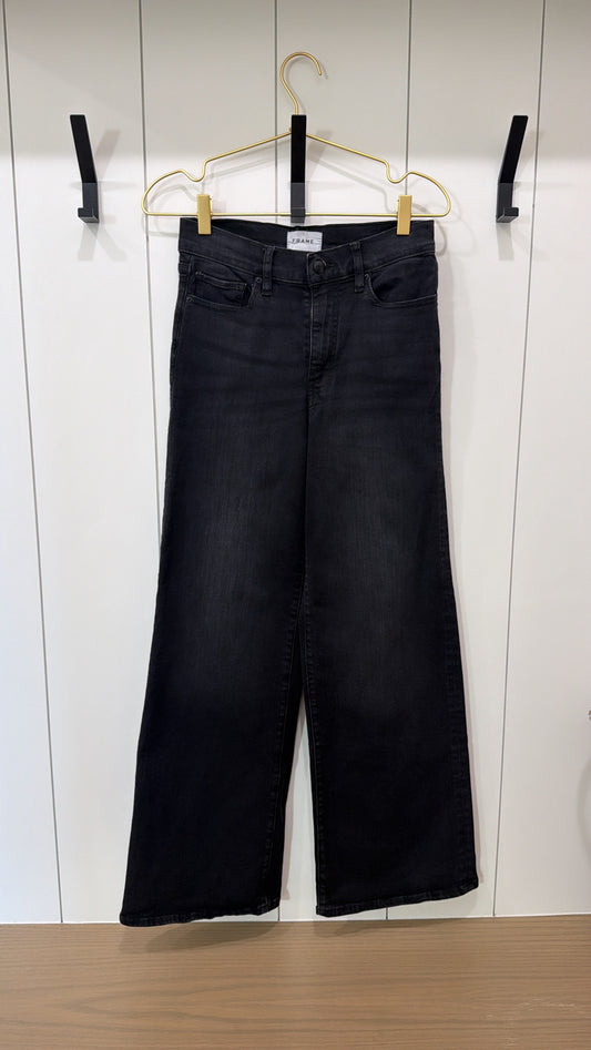 Frame Women's Black Wide Leg Jeans Size 27