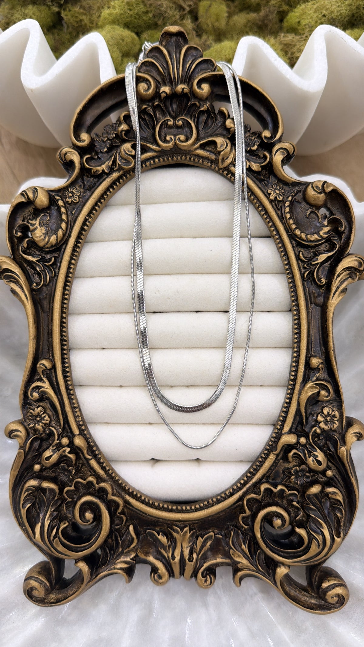 HERRINGBONE LAYERED NECKLACE