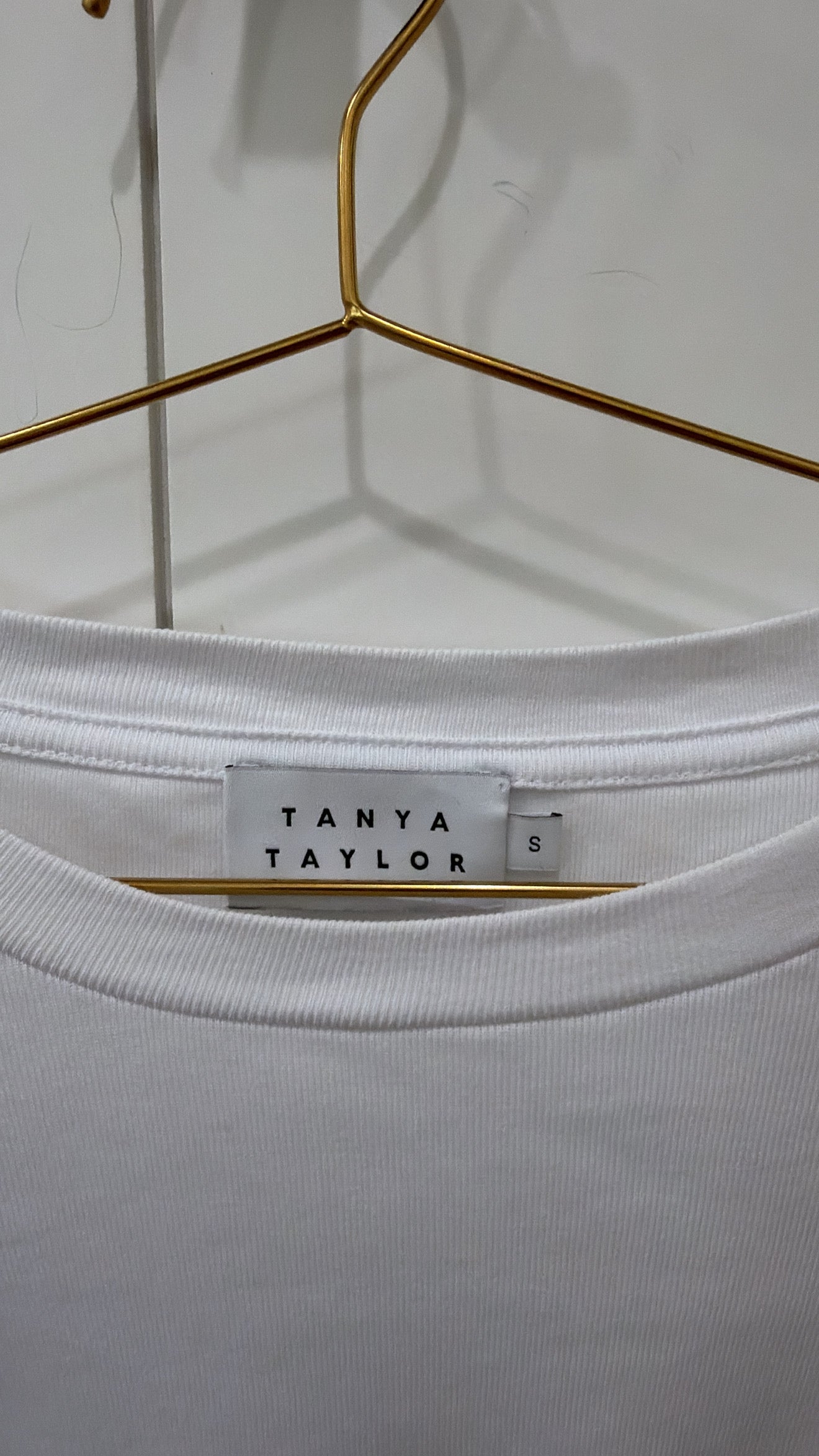 TANYA TAYLOR LONG SLEEVE ELEVATED BASIC SIZE SMALL