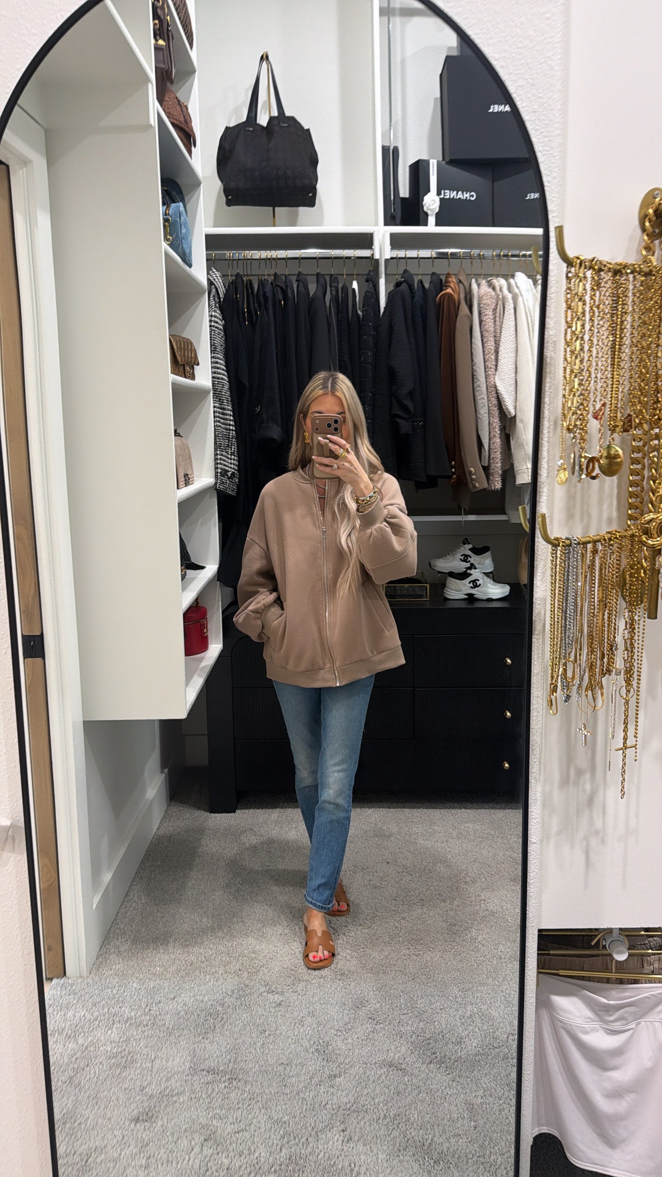 KIRUNDO ZIP-UP SWEATSHIRT KHAKI JACKET SIZE L