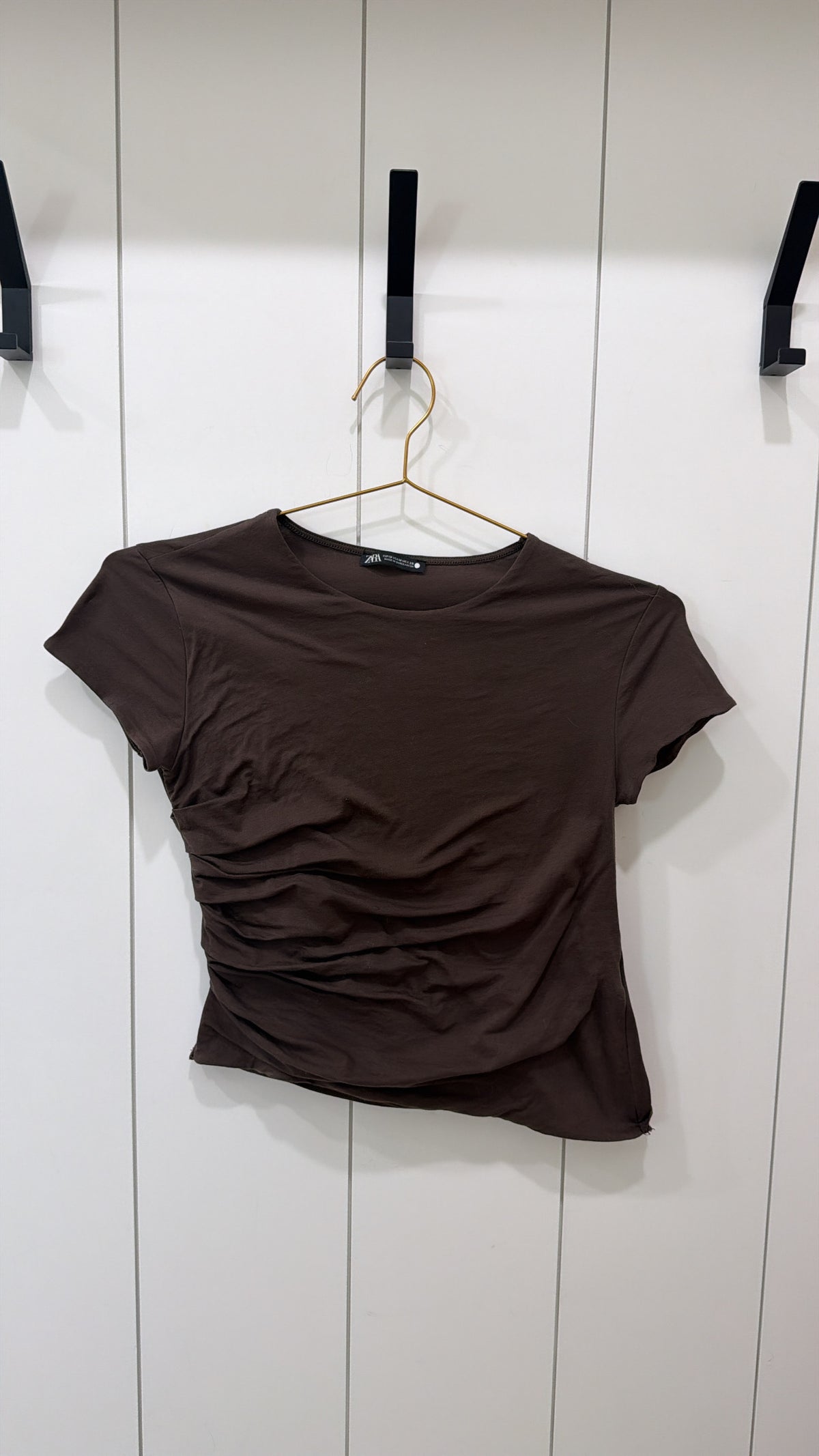 ZARA BLACK TAG BROWN TOP SIZE M