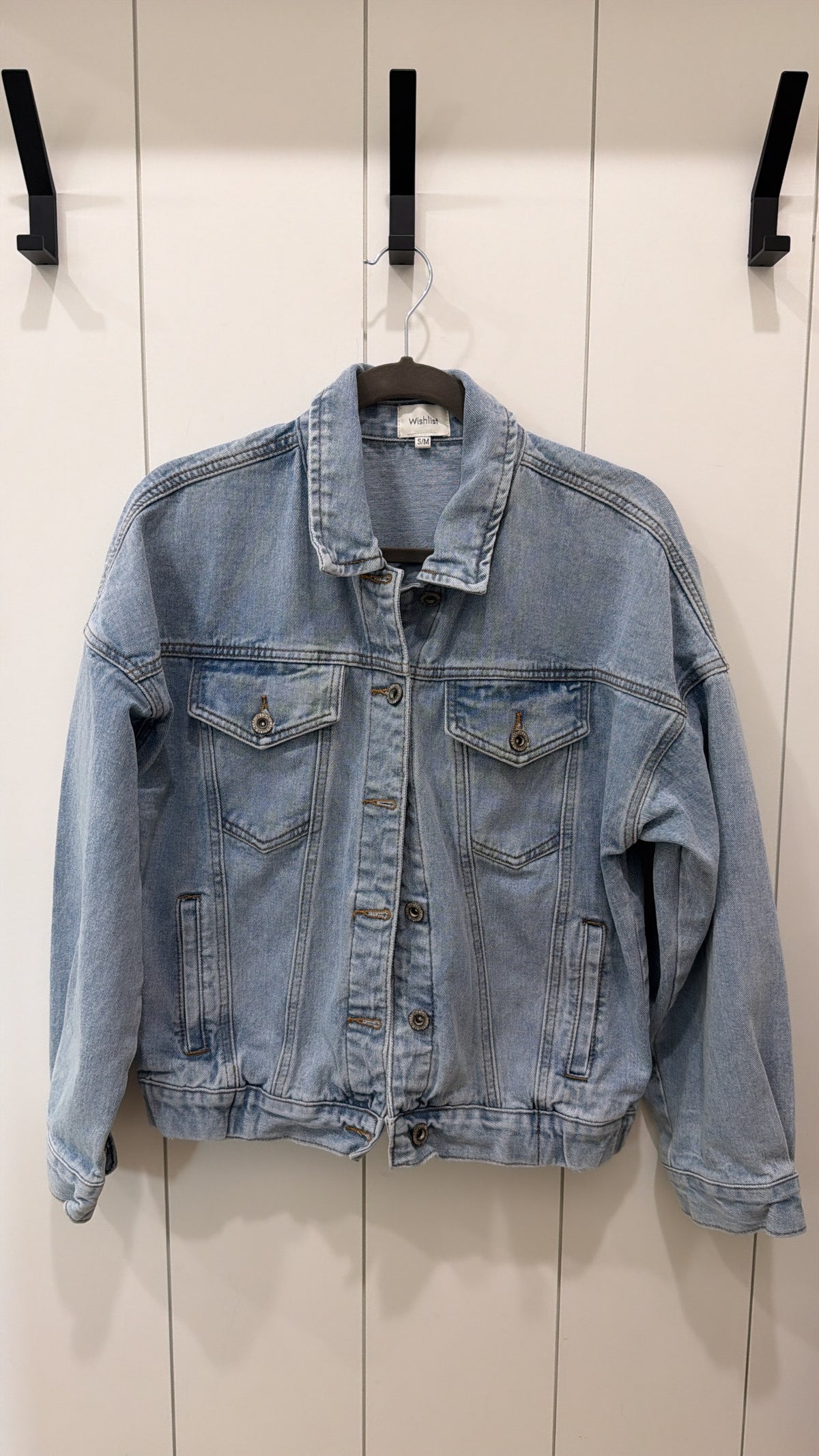 WISHLIST DENIM JACKET BUTTON UP SIZE S/M