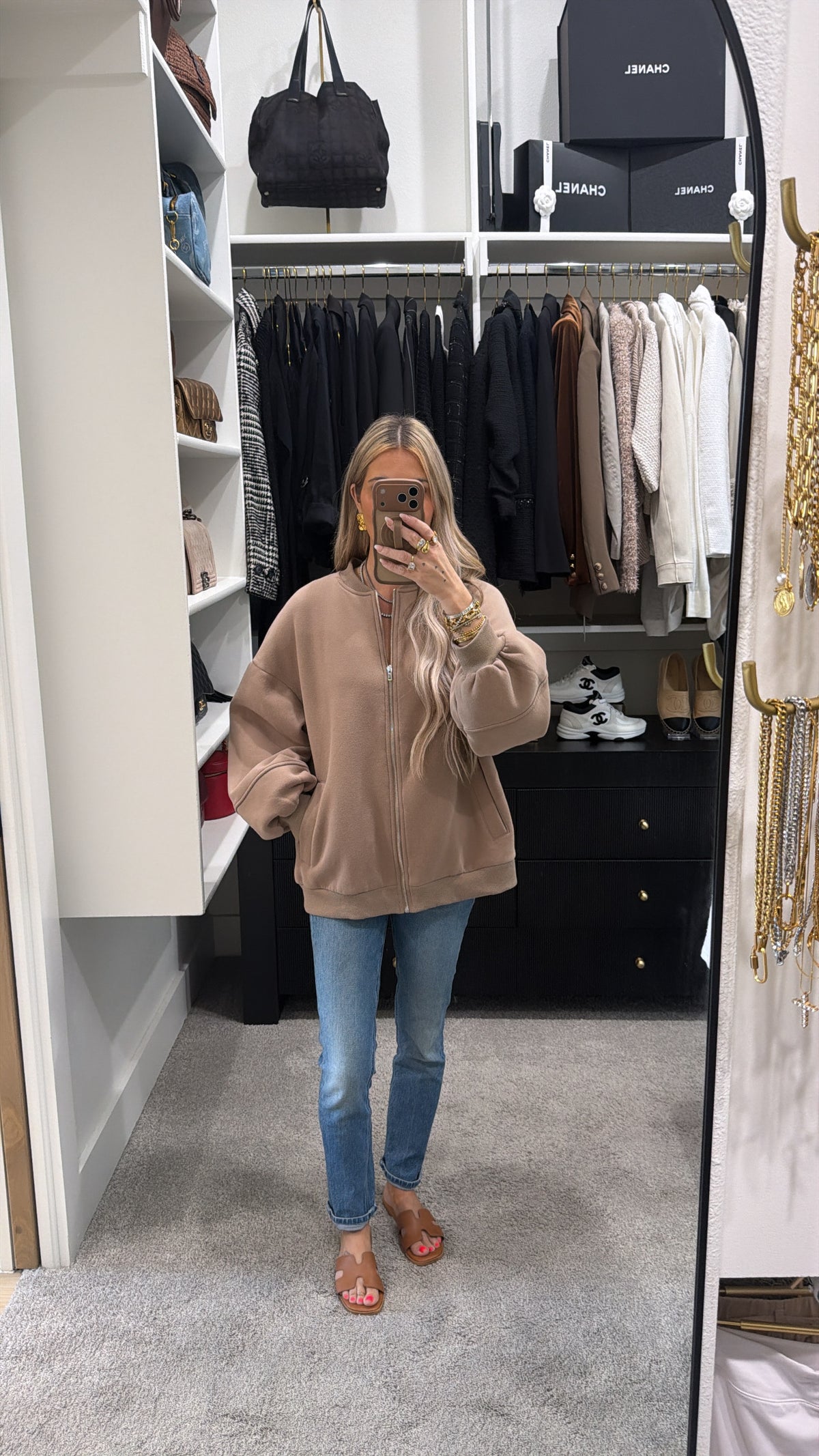 KIRUNDO ZIP-UP SWEATSHIRT KHAKI JACKET SIZE L