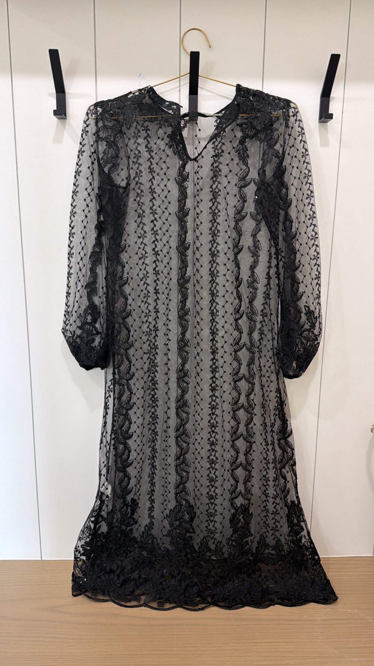 ZARA BLACK SEE THROUGH DRESS SIZE XS