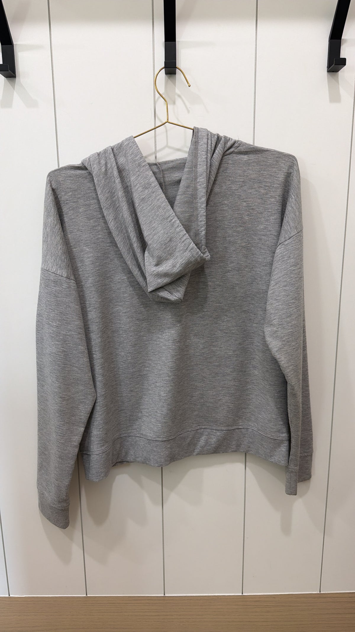 BALANCE COLLECTION THIN ZIP-UP HOODIE GRAY JACKET