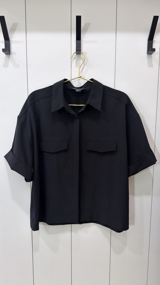 Athleta Medium Black Short Sleeve Top